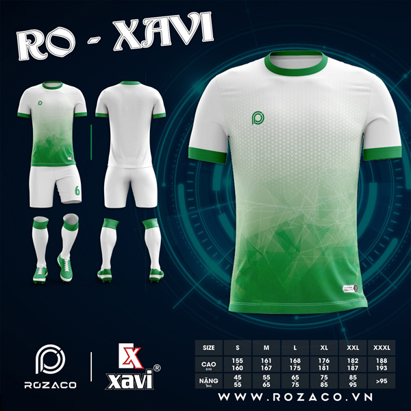 Mẫu áo bóng đá không logo đẹp nhất RO-XAVI Tại Huyện Cam Lộ Tỉnh Quảng Trị