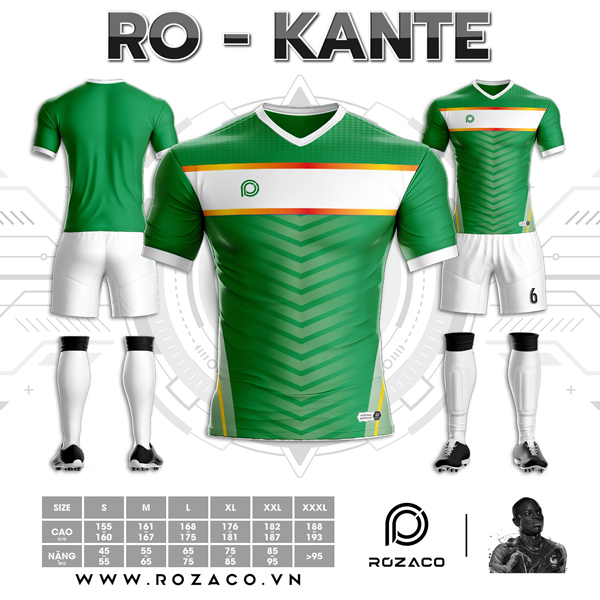 Mẫu áo bóng đá không logo đẹp nhất RO-KANTE tại Huyện Gio Linh Tỉnh Quảng Trị